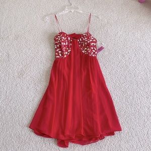Morgan& Co. Red Party Dress Size Junior 7/8